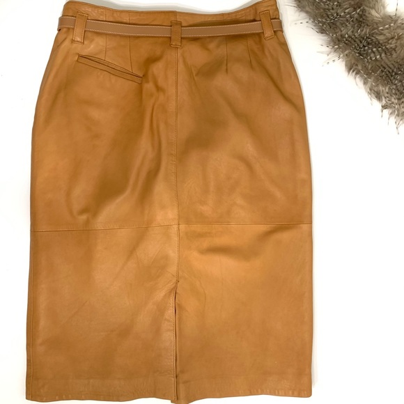 COPACABANA Leather Skirt Size 07 - Picture 2 of 7